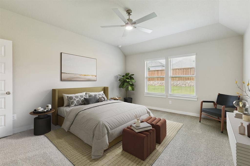 1309 Companero Street, Haslet, TX 76052 Primary bedroom in the Heisman home plan – REPRESENTATIVE PHOTO