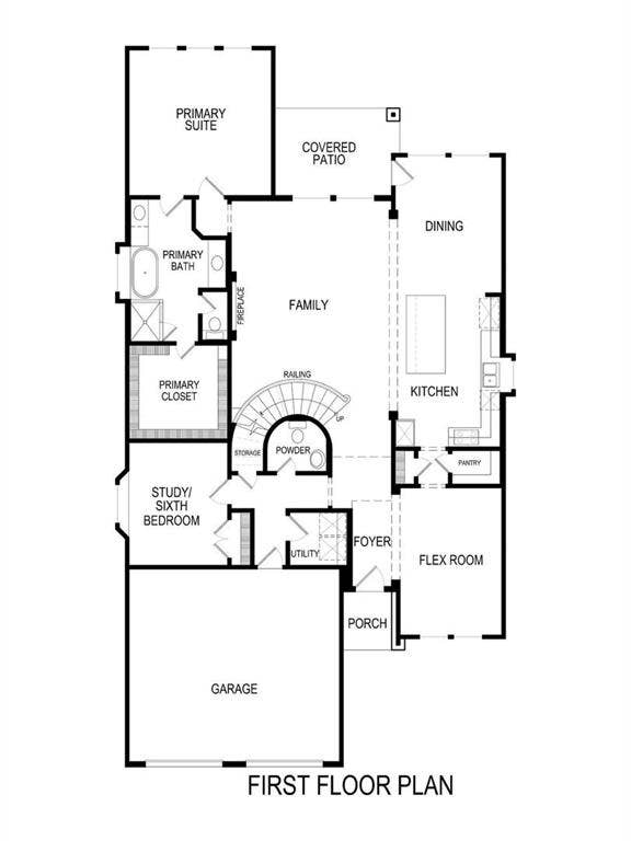 476 Burtin Drive, Haslet, TX 76052 First Floor Plan