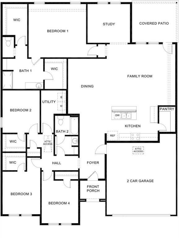 409 White Willow Drive, Nevada, TX 75173 Floor plan