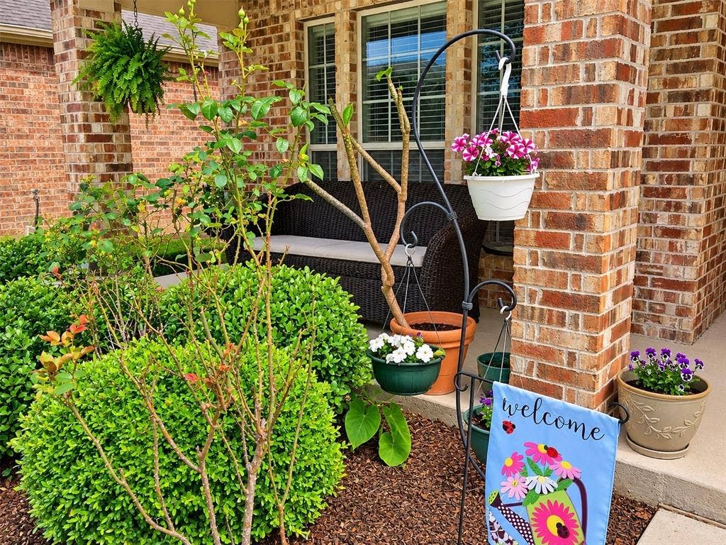 Covered porch.