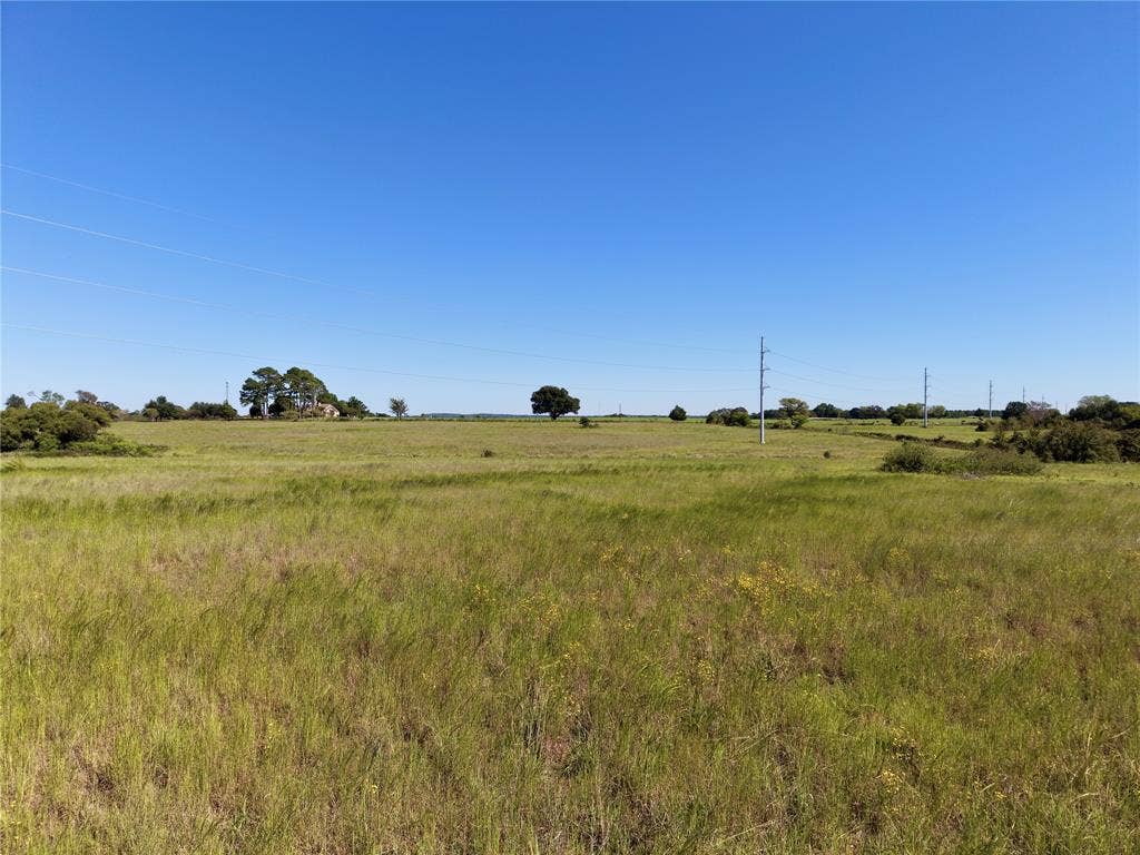 0 Goodell Lane, Eustace, TX 75124 Ground-level view across grassy acreage with scattered trees.
