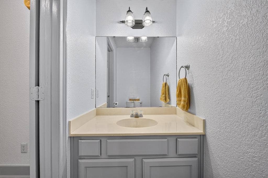 Extra half bath for guests on first floor