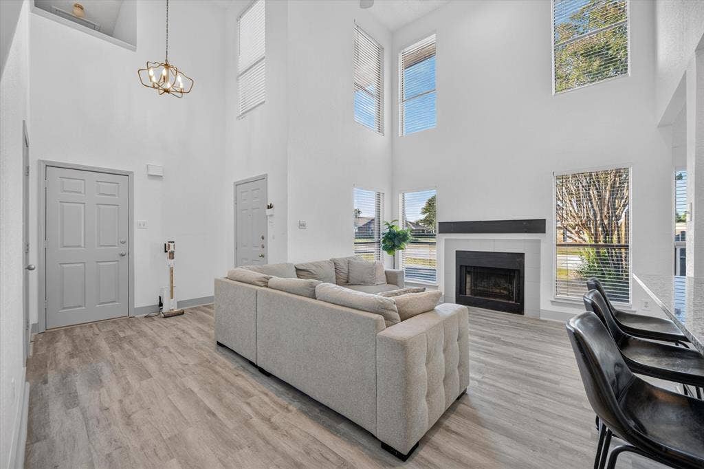 New flooring throughout the home give it a modern and clean feel.