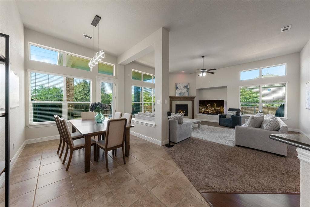 2901 Regents Park Lane, Garland, TX 75043 This dining room can accommodate a large table
