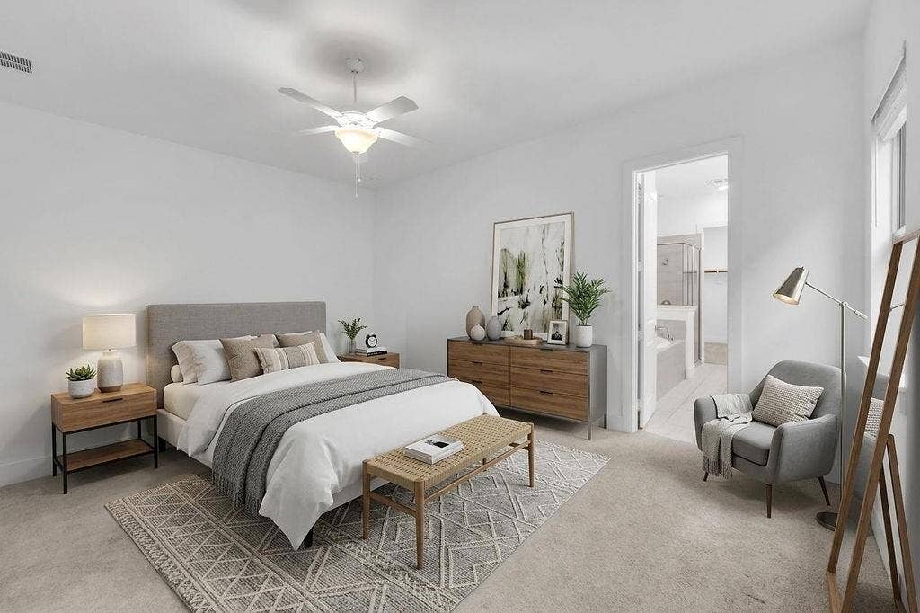 8300 Bethpage Drive, McKinney, TX 75070 Master Bedroom with virtual staging