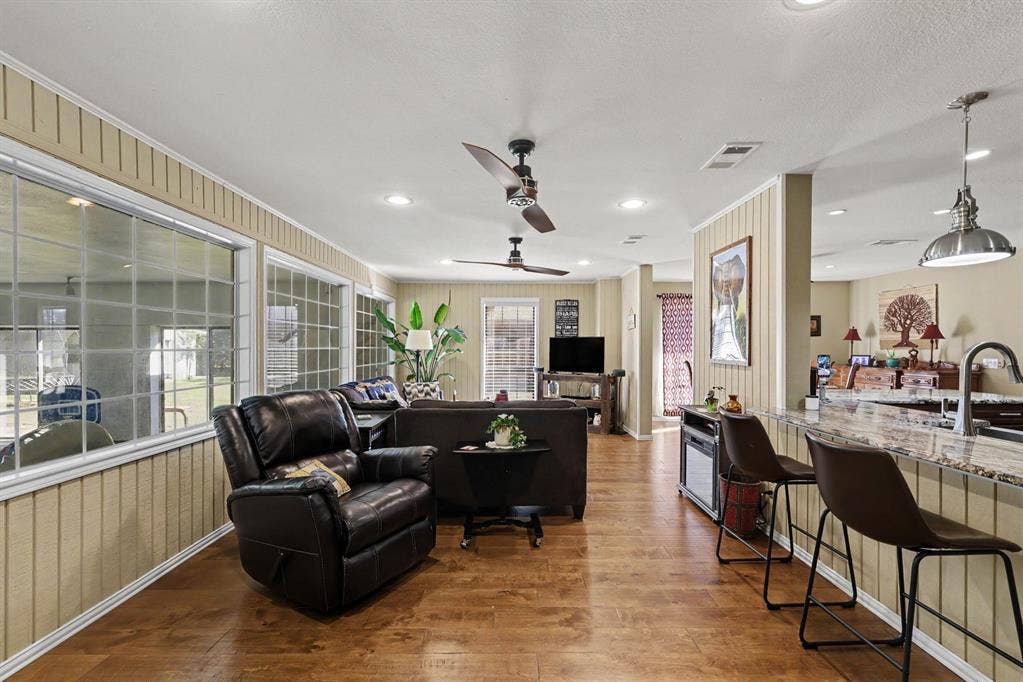 26 Brookhaven Drive, Lucas, TX 75002 Wood-finish flooring throughout, recessed lighting, and multiple ceiling fans