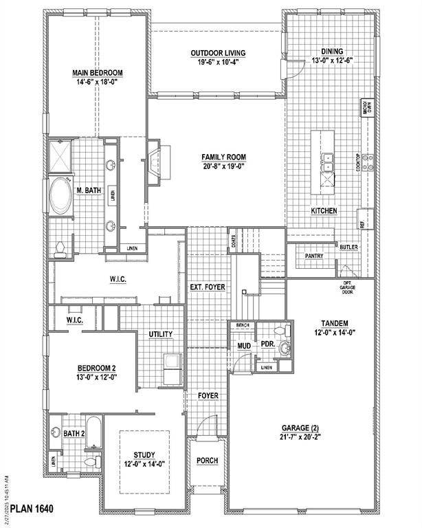 2420 Junction Drive, Celina, TX 75009 1st level floor plan