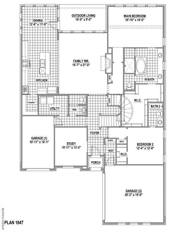 2405 Junction Drive, Celina, TX 75009 1st level floor plan