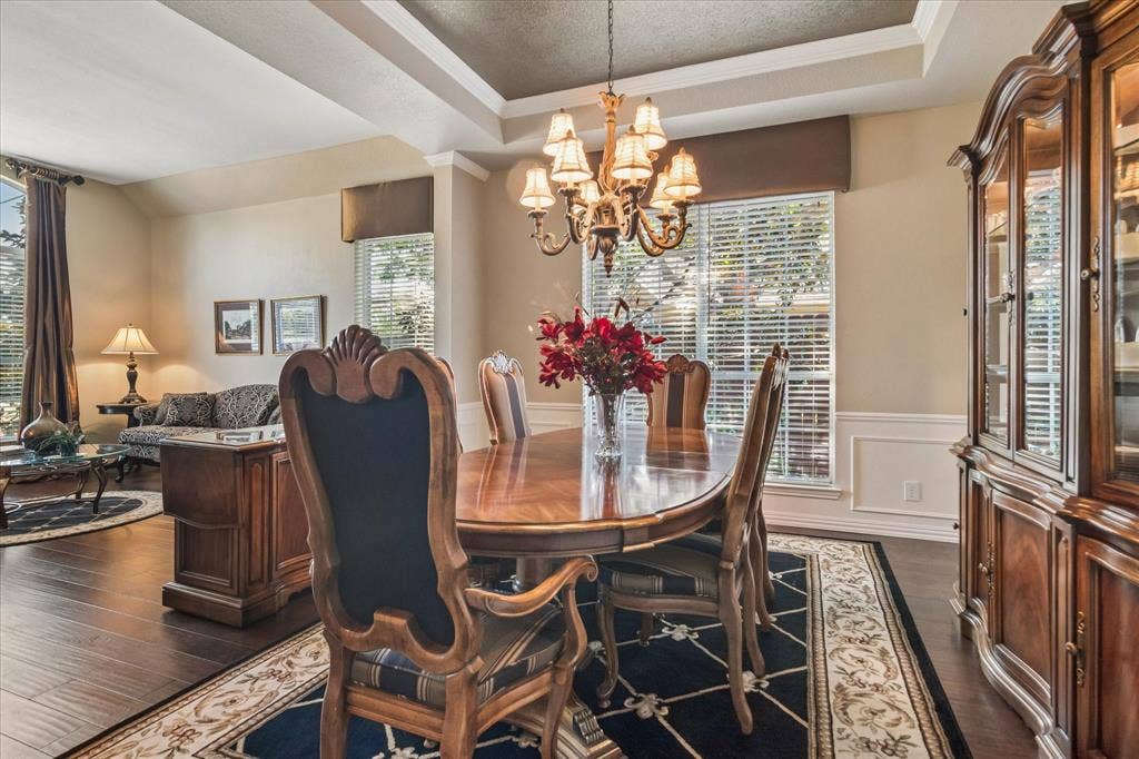 10521 Chablis Lane, Frisco, TX 75035 Tray ceiling with recessed lighting