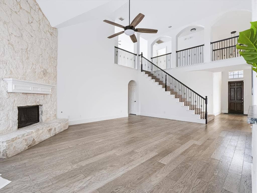 326 Equine Lane, Celina, TX 75009 Wood or gas burning fireplace with raised hearth