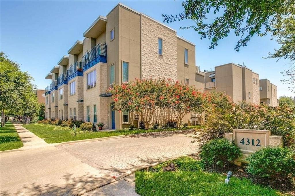 4312 Mckinney Avenue, #4, Dallas, TX 75205 Modern multi-story facade featuring stone and stucco finishes