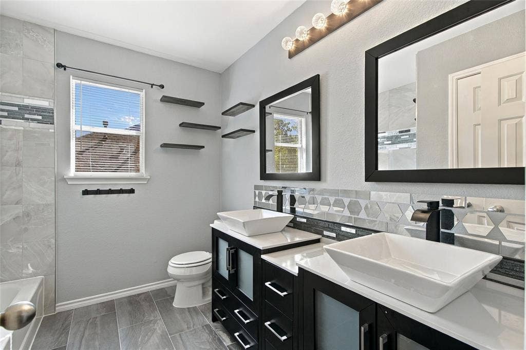 Newly renovated guest bathroom