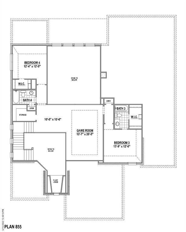 2nd level floor plan