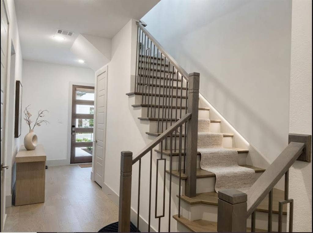 7706 Element Avenue, Plano, TX 75024 1st Floor Staircase, digitally staged