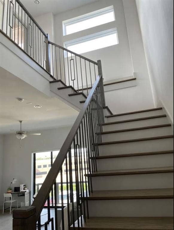 7706 Element Avenue, Plano, TX 75024 2nd Floor Staircase, Staged