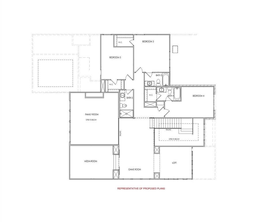 3720 Van Ness Lane, Dallas, TX 75220 2ND FLOOR PLANS