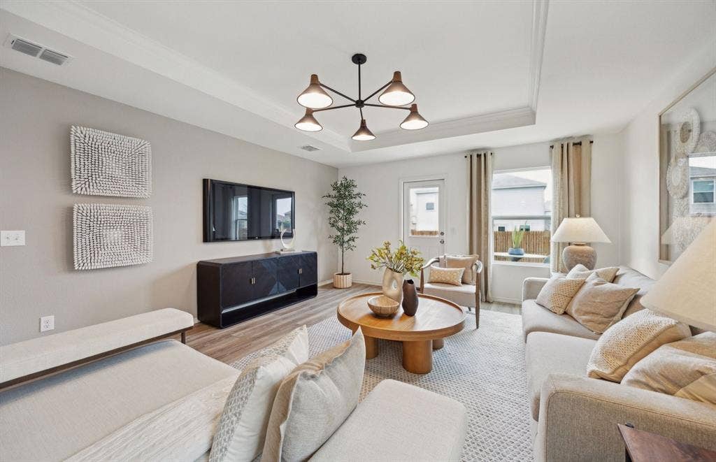 1060 Clear Dusk Lane, Forney, TX 75126 *Model Representation - Spacious gathering room with large windows