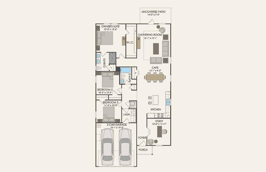 1060 Clear Dusk Lane, Forney, TX 75126 Floor plan