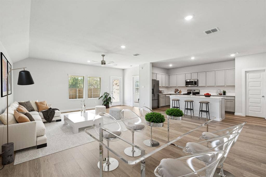 Open Floor Plan in the Oscar home plan – REPRESENTATIVE PHOTO