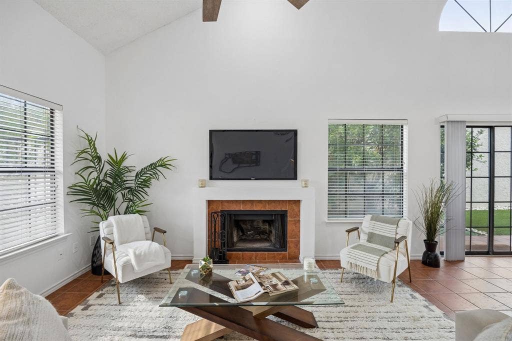 Wood burning Fireplace