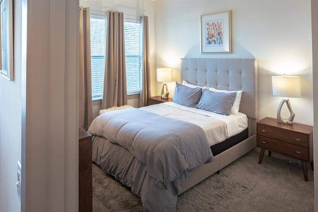 601 N Oak Street, #118, Roanoke, TX 76262 Bedroom with carpet floors