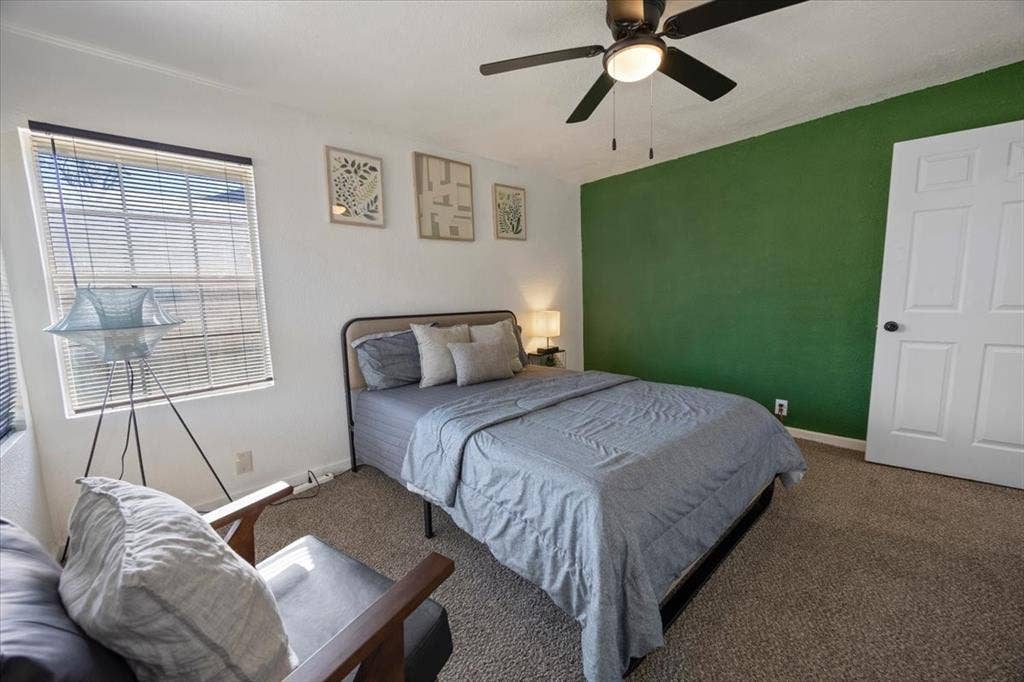 5920 Tourist Drive, North Richland Hills, TX 76117 Another view of third bedroom with corner window.