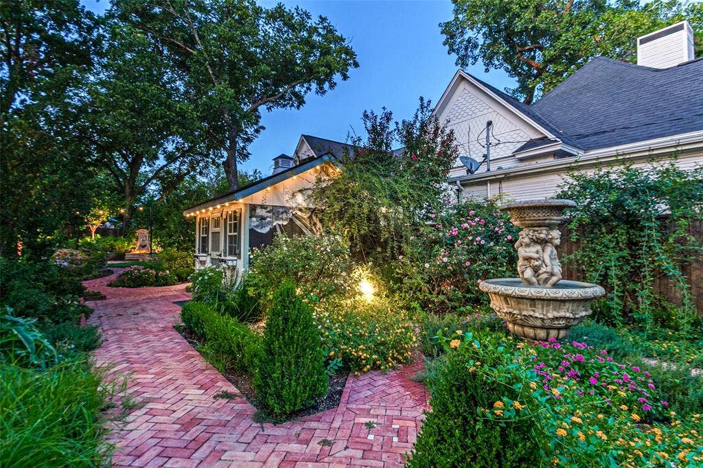 506 W Virginia Street, McKinney, TX 75069 View of garden, shed, and fountains