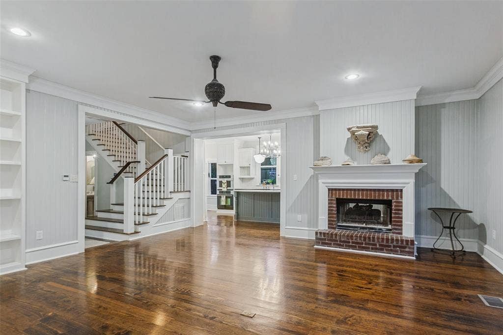 506 W Virginia Street, McKinney, TX 75069 Living Room with views of the kitchen and main staircase