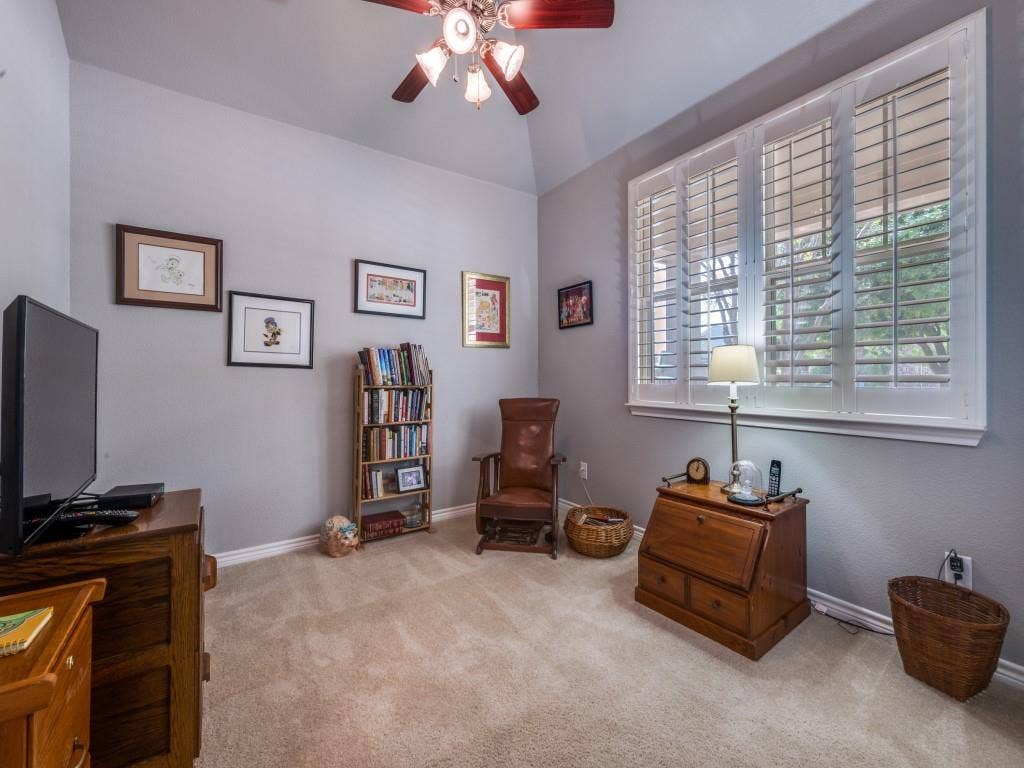 1220 Isabella Lane, Savannah, TX 76227 Bedroom 3 offers flexible living space, shown here as a cozy sitting room