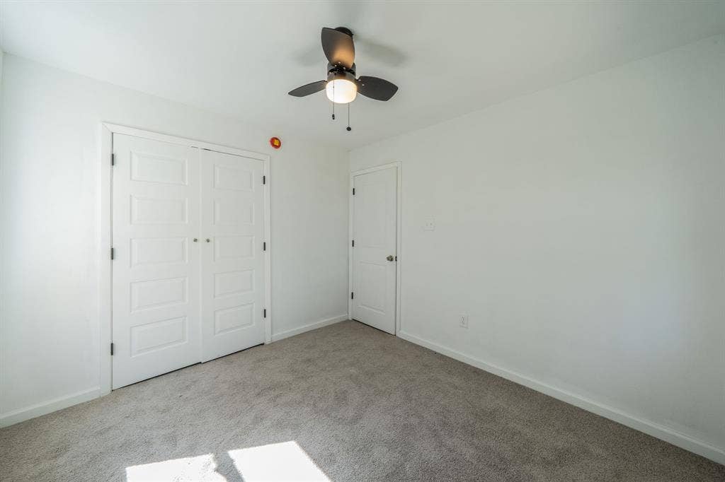 Spacious bedroom offering neutral wall finishes, carpeted flooring, and abundant natural light