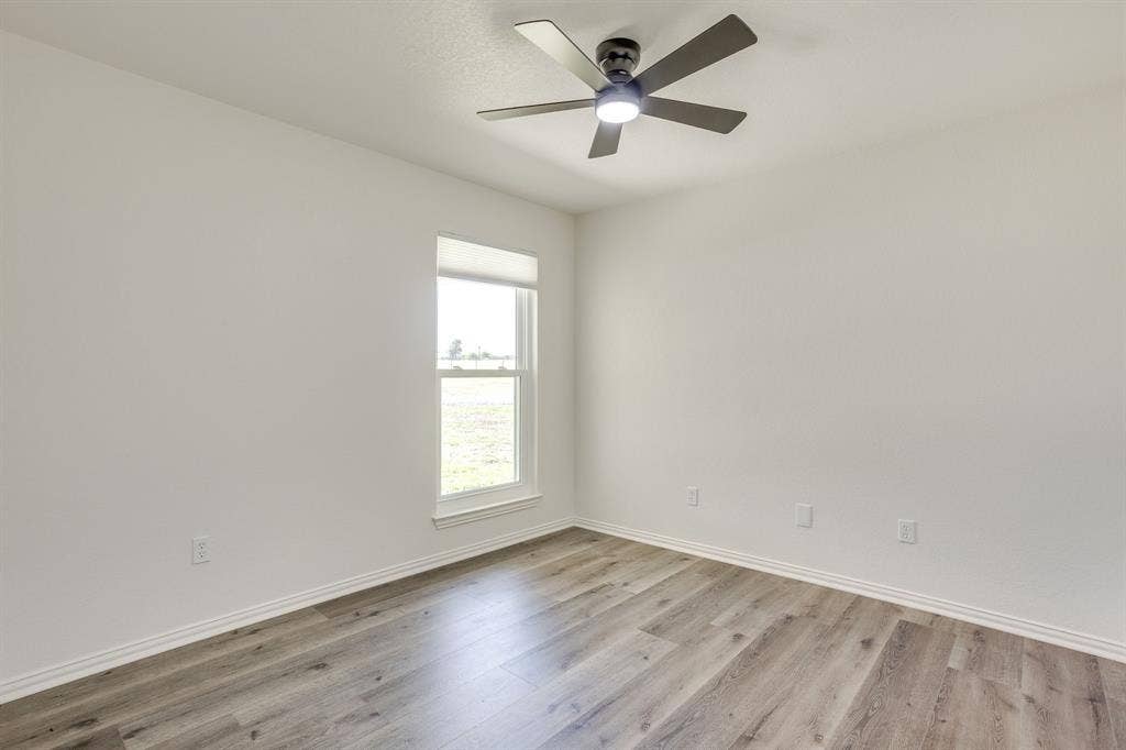 Bedroom with walk in closet.