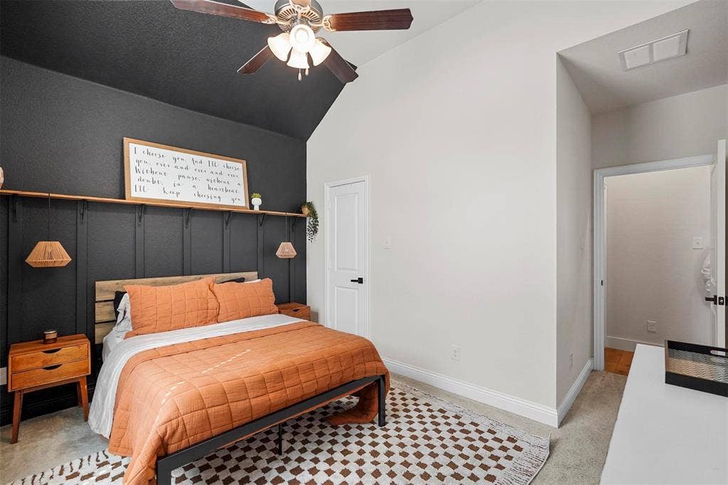 1506 Carnation Street, Celina, TX 75078 Vaulted ceiling with an integrated ceiling fan