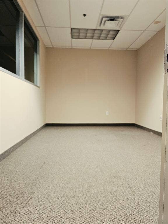 1675 Republic Parkway, #201A, Mesquite, TX 75150 Recessed lighting, drop ceiling, wall-mounted window, light-colored walls, and carpeted flooring