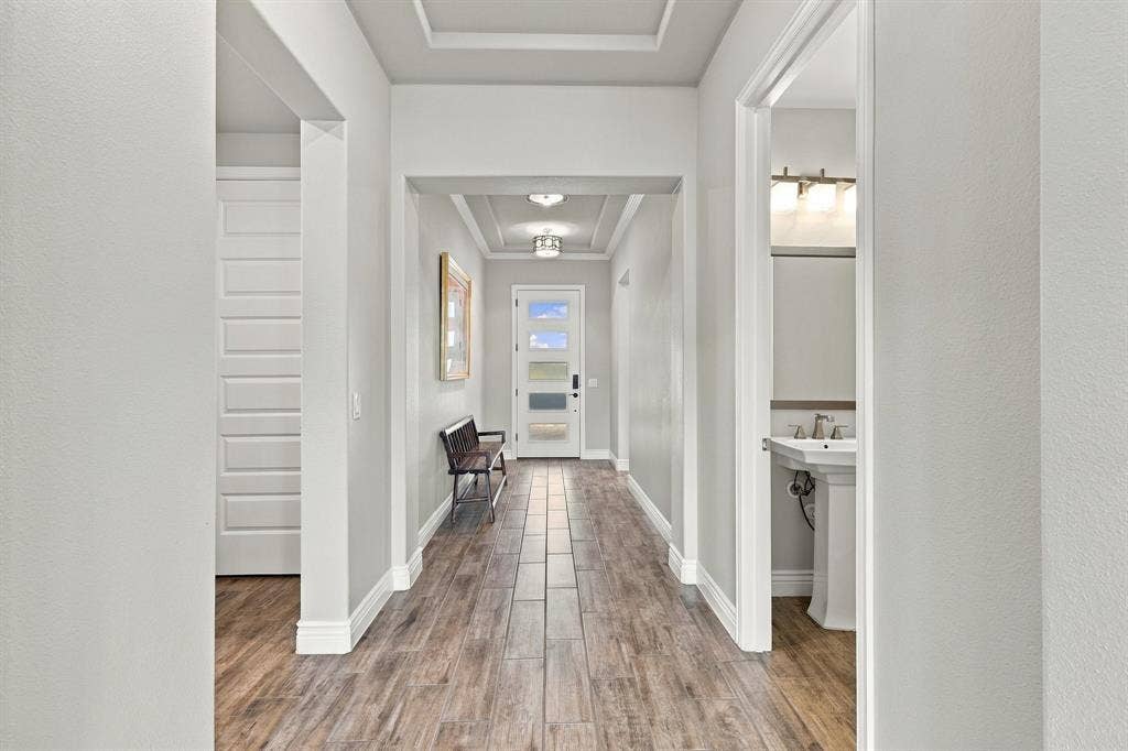 Welcoming entry foyer