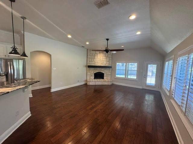 1900 Hackett Creek Drive, McKinney, TX 75072 Den just off the kitchen door goes to backyard