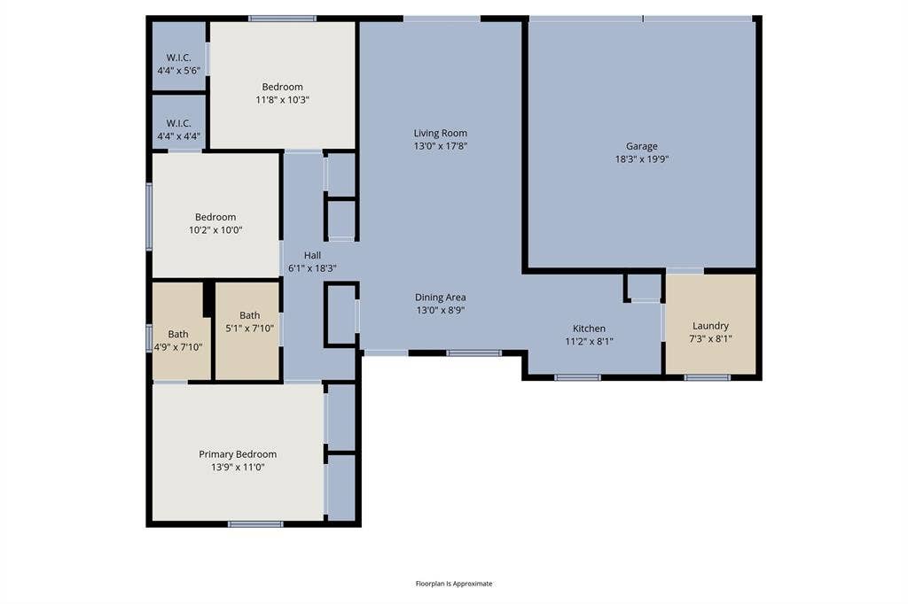 802 Birchwood Drive, Garland, TX 75043 Floor plan