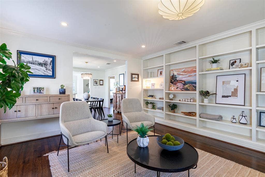 The built-ins are a dream for display and storage.