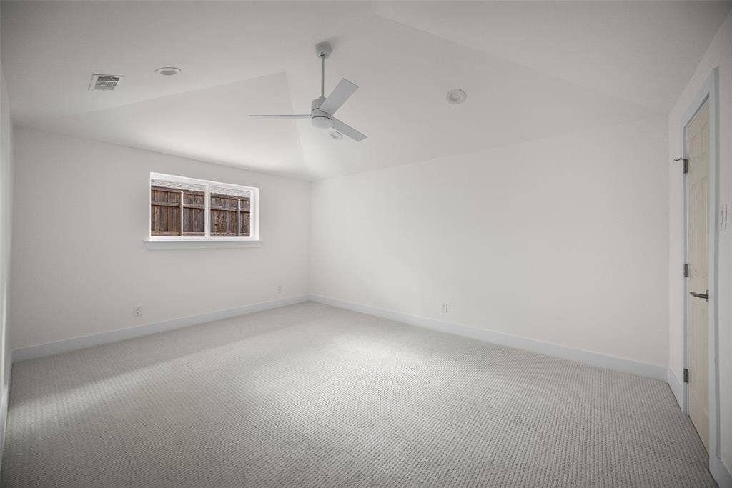 Large secondary bedroom, that is large enough to be a playroom, office, etc.