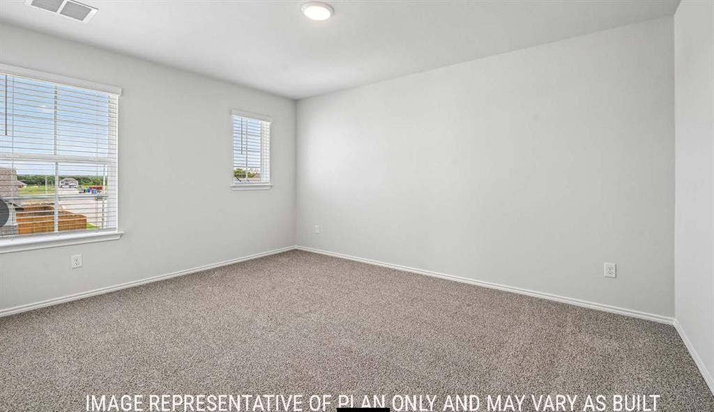 10408 Altair Drive, Waco, TX 76708 Recessed lighting, two windows with blinds, light-colored walls, and gray carpeting