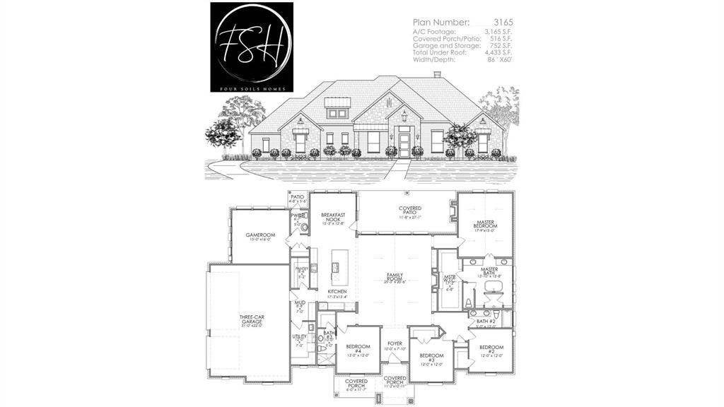 3860 Jacks Loop, Midlothian, TX 76065 Floor plan