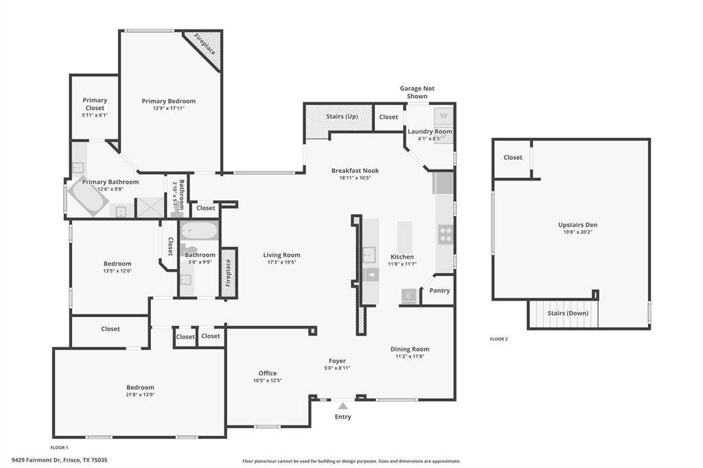Flexible 1.5 story floor plan