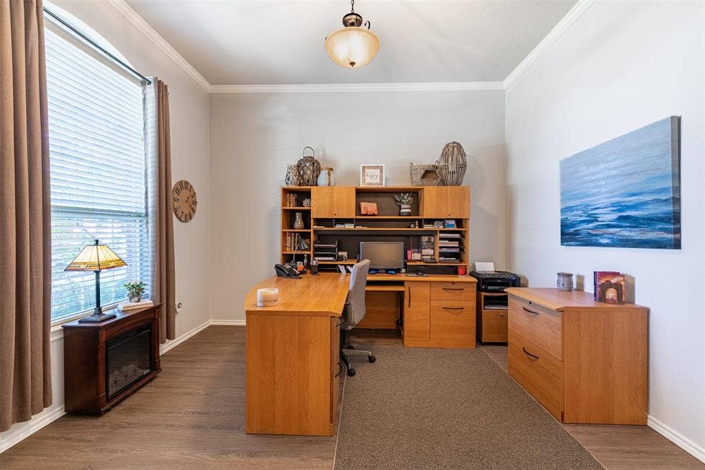 Home office overlooking the front of the home could also be an additional living space.