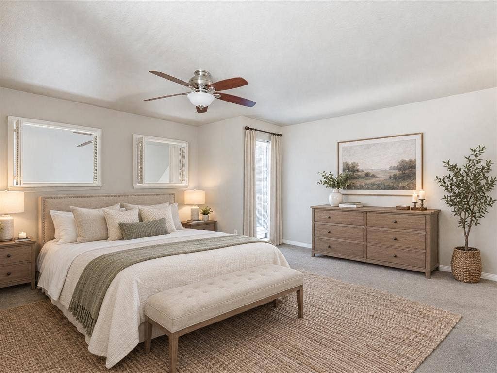 3129 Sondra Drive, #206, Fort Worth, TX 76107 Ceiling fan with integrated lighting