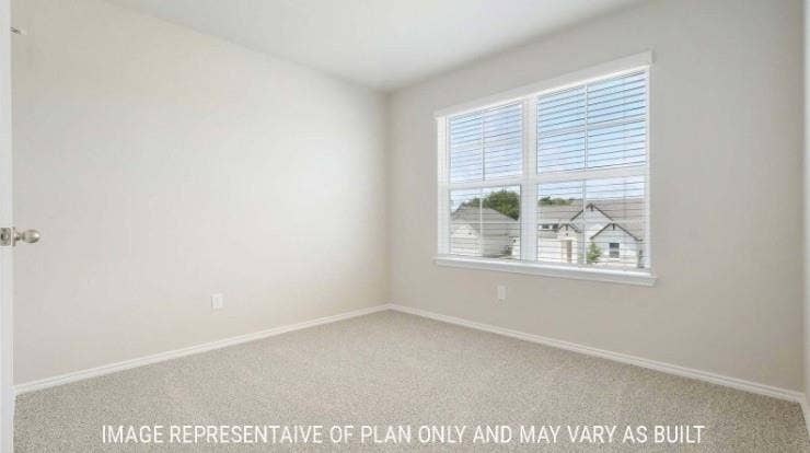 10101 Altair Drive, Waco, TX 76708 Carpeted flooring, neutral wall tones, white trim, and a window with blinds