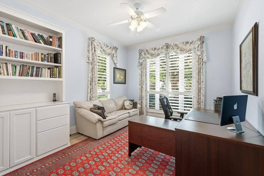 2122 Clearspring Drive N, Irving, TX 75063 Bdrm #6 on main level is perfect as a home office or guest suite!