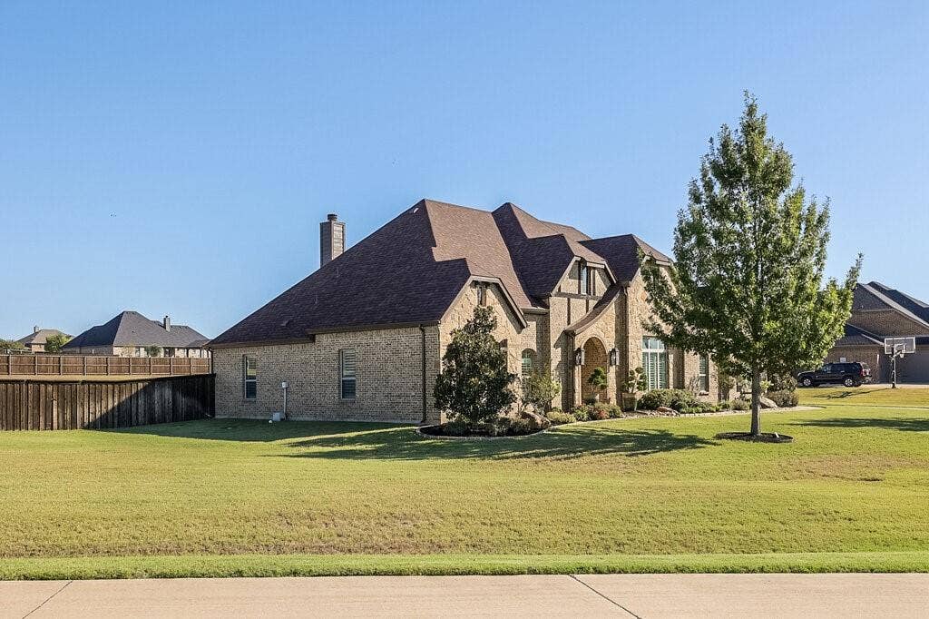 Brick exterior with arched entry