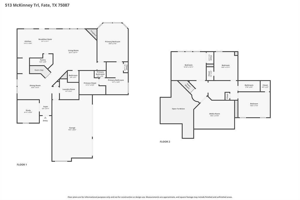 513 Mckinney Trail, Fate, TX 75087 513 Mckinney Trail, Fate, TX 75087