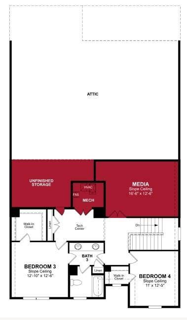 3734 Pinyon Pine Way, Venus, TX 76084 Beazer Homes Goodland Laredo Floorplan.