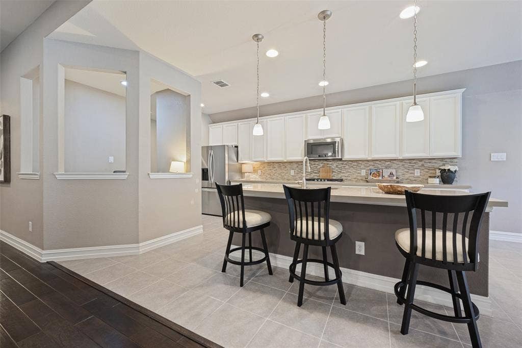 Kitchen and workspace.