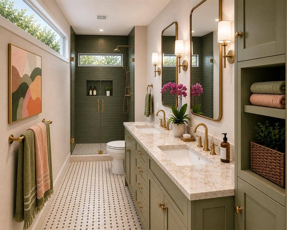 2307 Lawndale Drive, Dallas, TX 75211 This image is an AI version of the enclosed porch if it were to be turned into an Ensuite